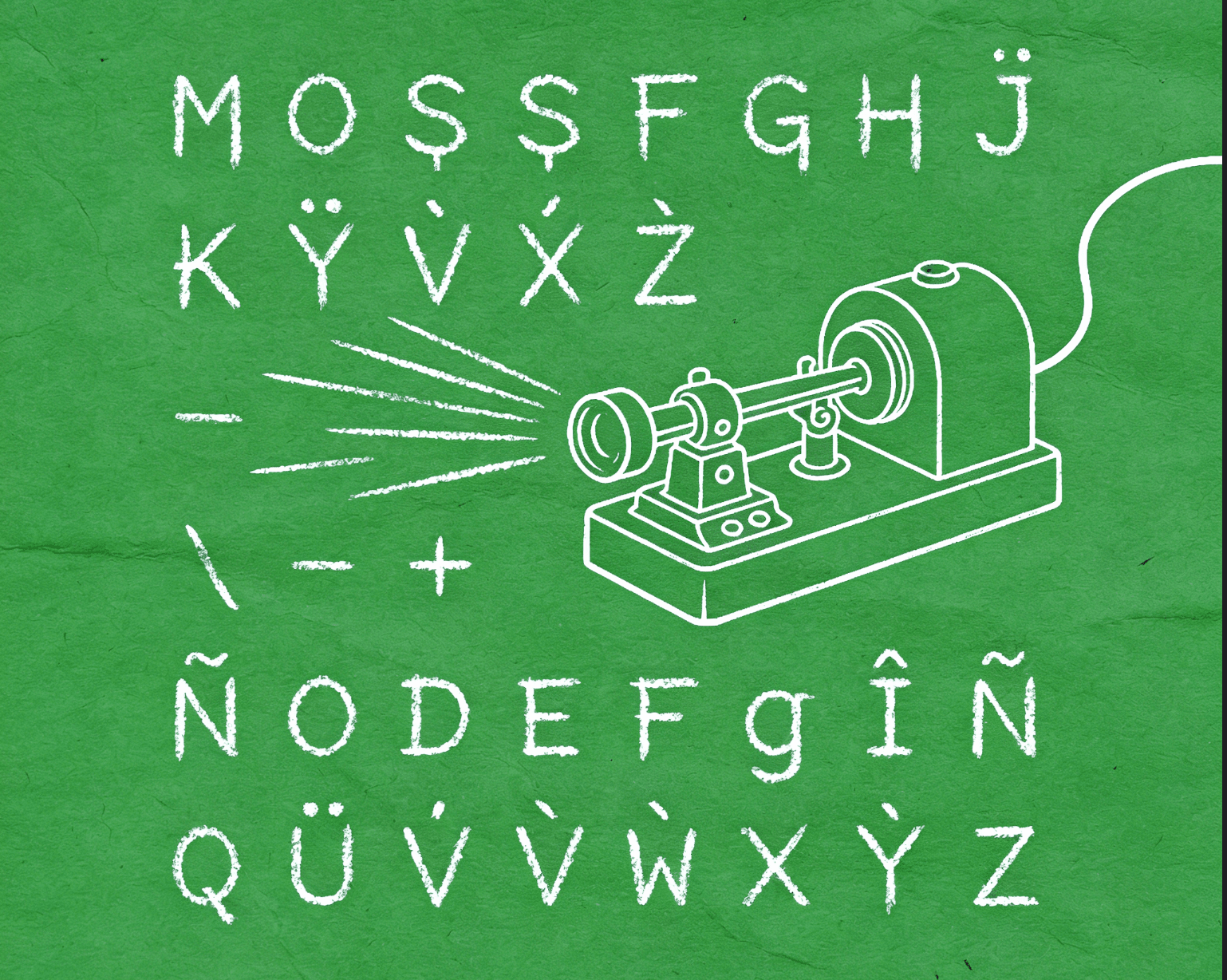 Illustration explaining what Morse code is